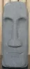 Product image 1 of the product “Tiki head, shape stone / carved, handmade. The height is 25 cm. Dyed in the color antique finish. 25 cm”